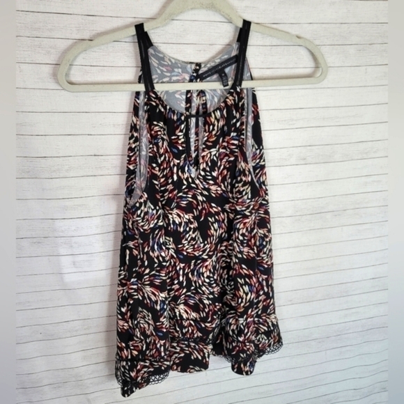 WHBM FLORAL HALTER TOP, SZ MEDIUM - Picture 3 of 12